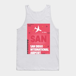San Diego SAN airport code Tank Top
